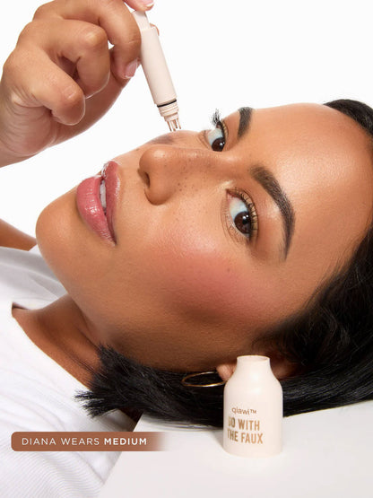 qiawi go with the faux freckle stamp - natural-looking, 5 prong freckle pen